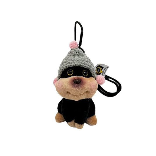 Bee Puppy Bag Charm & Keychain - Adorable Girls' Plush Backpack Decor Toy